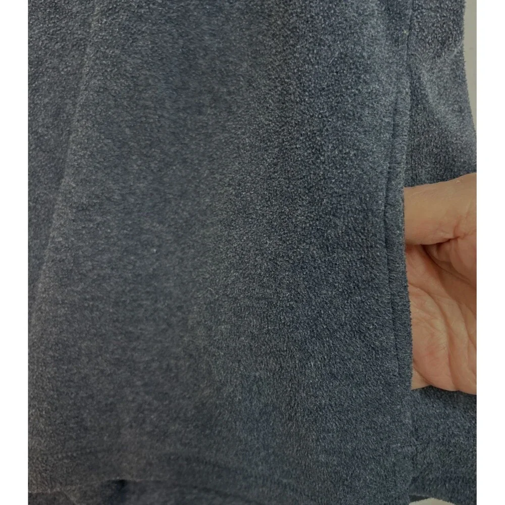Old Navy Mens High Neck 1/4 Zip Fleece XXL Arm Strips Gray Long Sleeve 2 Pockets